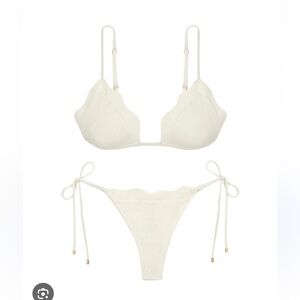 Vix Swimwear Firenze Lou Bikini Top + Firenze Lou Cheeky Tie Side Bottom NEW!